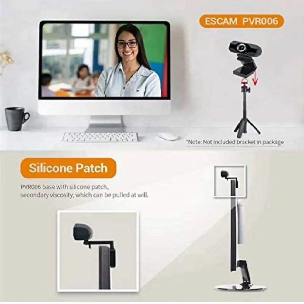 Webcam HD 1080P Webcam Camera with Microphone